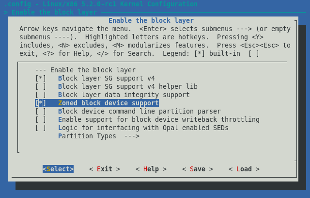 opciones del programador del kernel de Linux